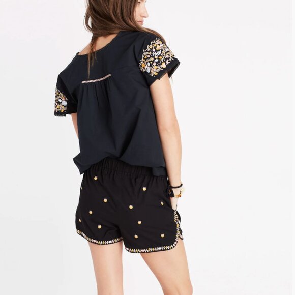 Madewell Embroidered Springtime Pull-On Shorts - Picture 3 of 9